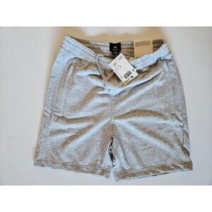 NWT H&M Men’s Gray Sweat Shorts S Regular Fit Drawstring Athletic Gym Mid Length
